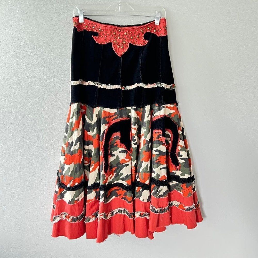 Miss Me Corduroy Bohemian Skirt Size L